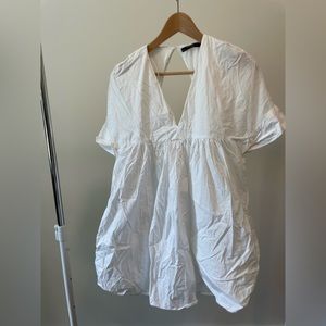 Zara White Mini Summer Dress XS